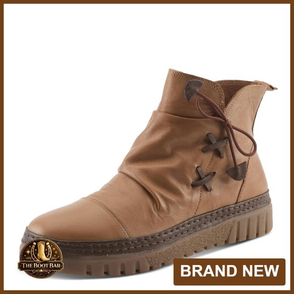 Premium Leather Ankle Boots Arch Support Zipper Closure